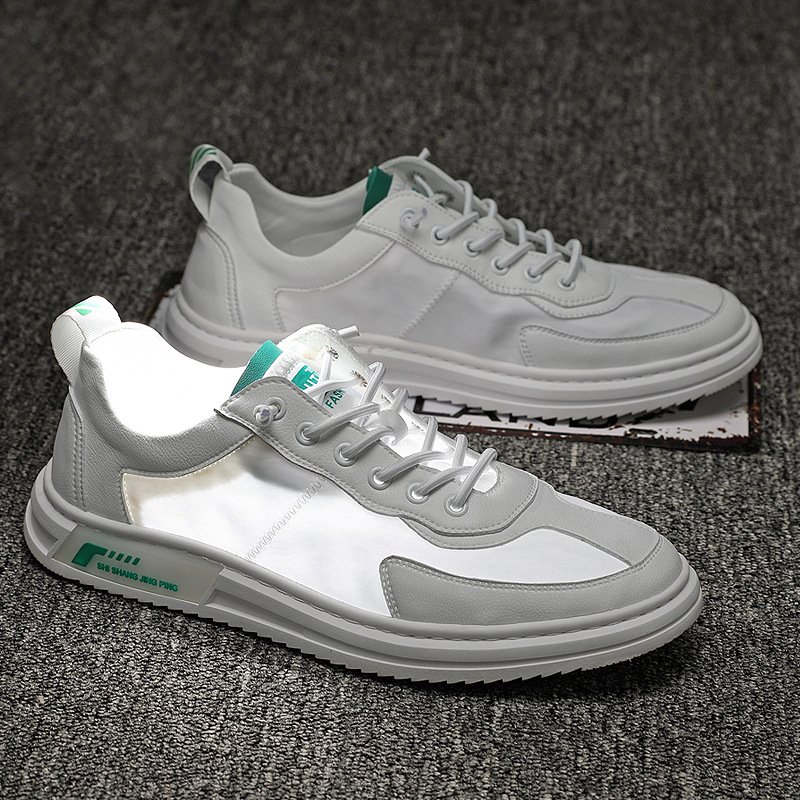 Canvas shoes 2021 new summer breathable men's white shoes casual breathable board shoes men's trendy shoes